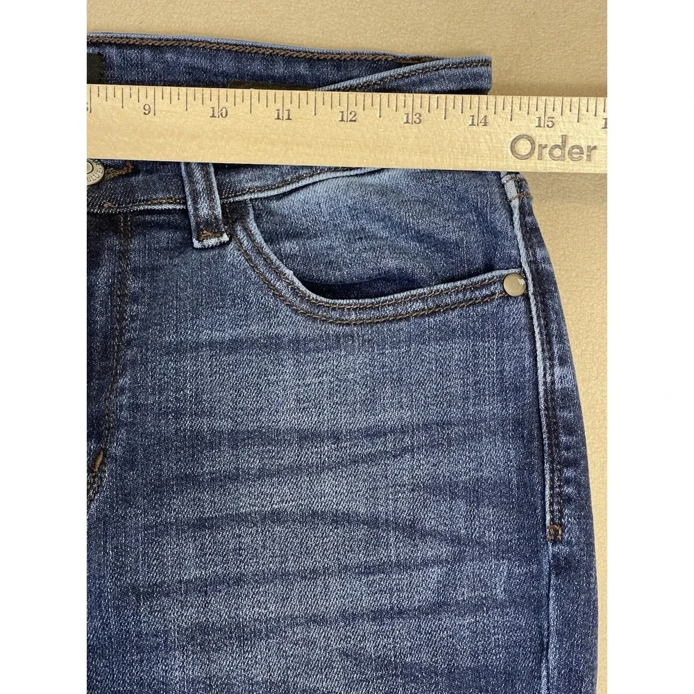 Judy‎ Blue Jeans Womens 5/27 Blue Slim Fit Mid Rise Stretch Tapered Denim